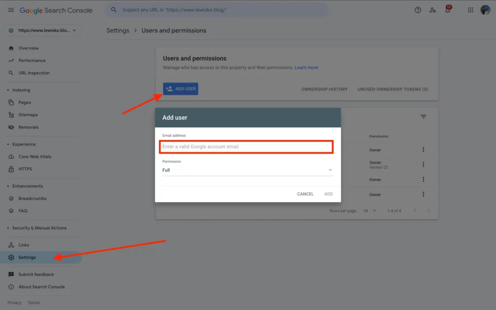 授權Service Account GSC權限